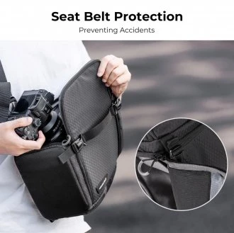 Fotoaparato Kuprinė - K&F Concept Beta Messenger 10L, Reguliuojama Diržas, Juoda