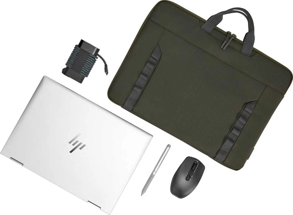 HP Modular 15.6 rankovė / viršutinė apkrova su rankenomis / pečių dirželiu, Vanduo Resistant - tamsiai alyvuogių žalios spalvos