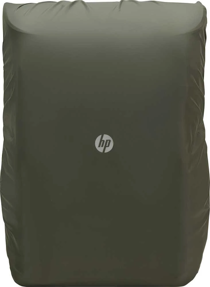 HP Modular 15.6 kuprinė, 3 viename (RFID dėklas, kuprinė, įmautė), atspari „Vanduo“ su lietaus dangčiu, kabelio praėjimu, 27 litrų talpa - tamsiai alyvuogių spalvos Žalias