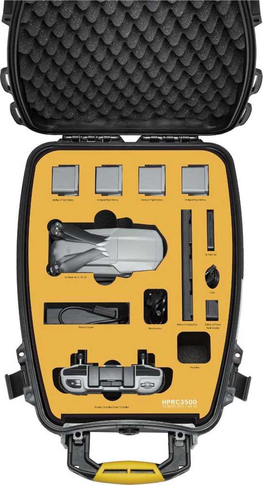 Kuprinė HPRC HPRC MAV2A-3500-01, Backpack case, Juodas, Monochromatic, DJI Air 2S / DJI Mavic Air 2 Aircraft, 370 mm, 185 mm