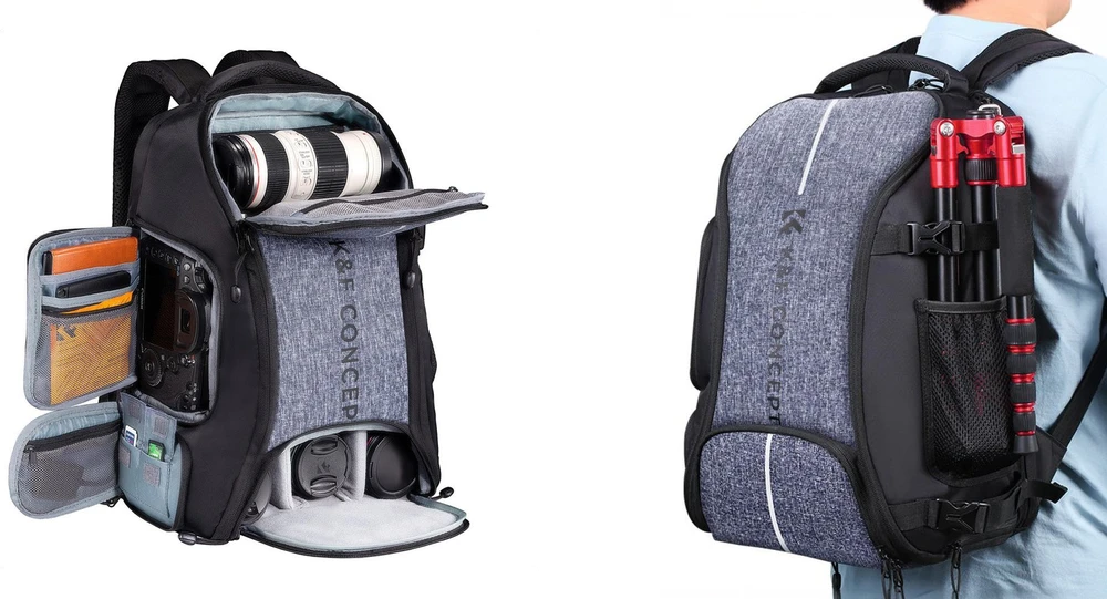 Fotoaparato Kuprinė - K&F Concept 25L Vandeniui Atspari 840D Nailono Paminkštinta Nešiojamo Kompiuterio Kišenė