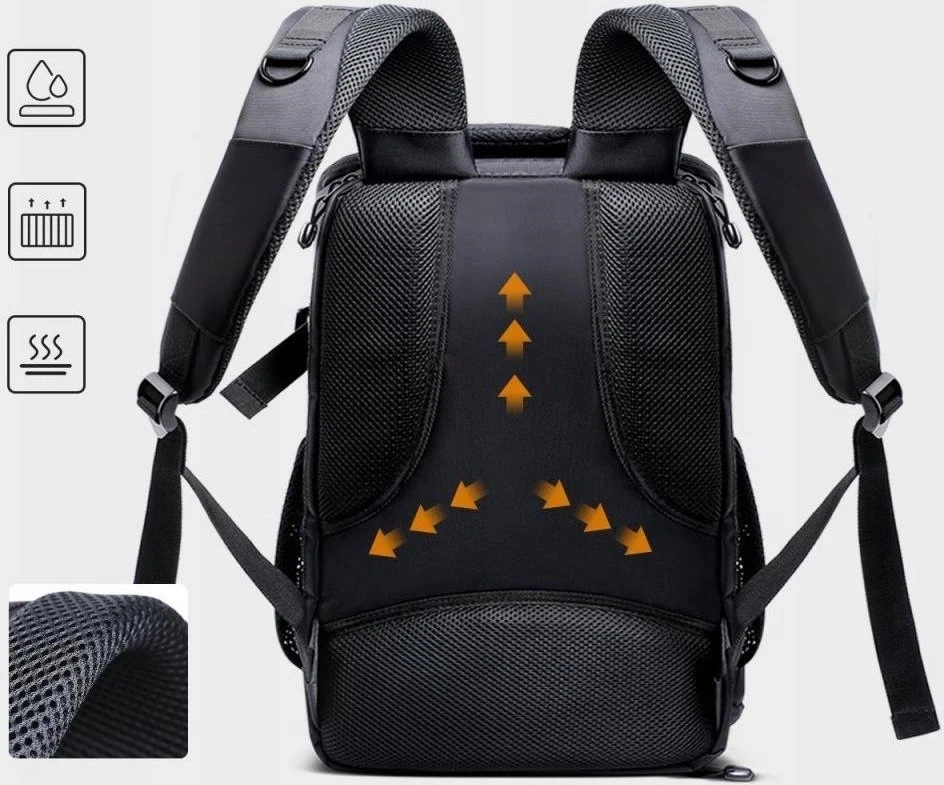 Kf Concept Kuprinė fotografinė didelė DSLR fotoaparatui ir dronui, vaizdo kamerai, 25l / K&f / Kf13.164