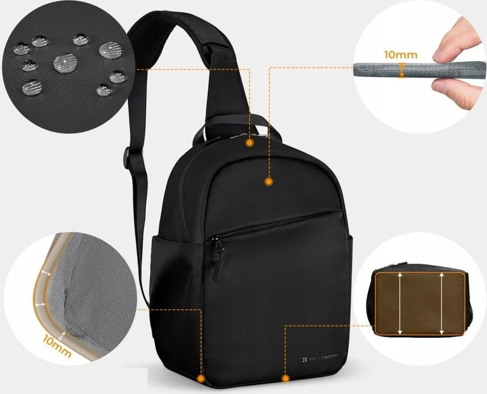 Kuprinė Fotograficzny Foto 5l Sling Crossbody K&f Na Aparat Dslr Dron Kamerę / Kf13.171