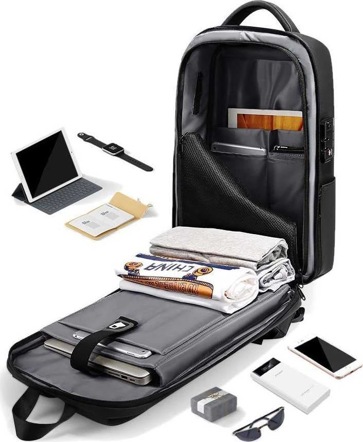 MOZOS PM37 Kuprinė NA LAPTOPA ANTYKRADZIEŻOWY TSA