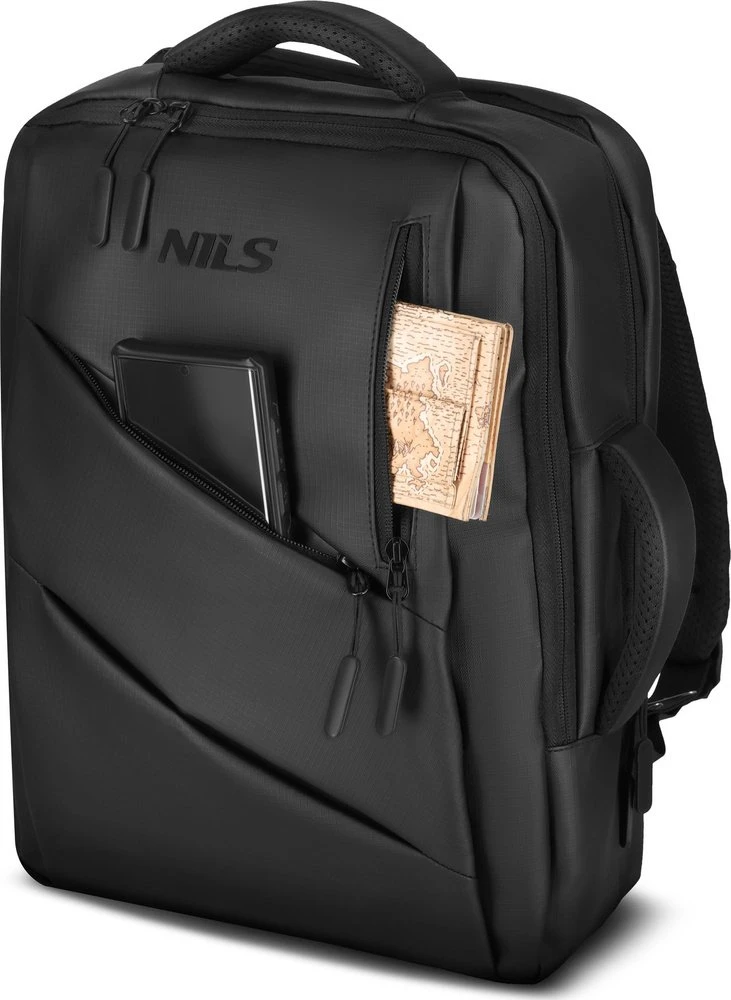 Kuprinė Nils Extreme NC4502 Kuprinė na laptop su USB juoda NILS