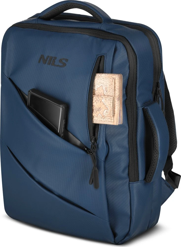 Kuprinė Nils Extreme NC4502 na laptop su USB mėlyna NILS