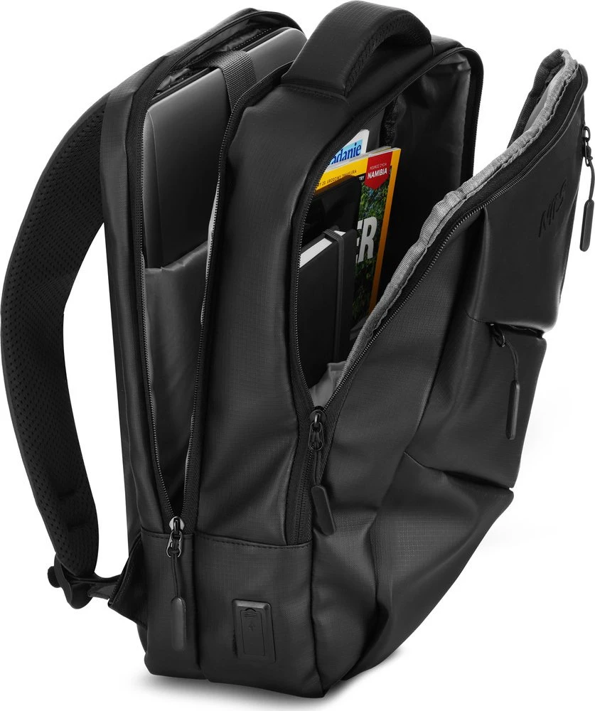 Kuprinė Nils Extreme NC4502 Kuprinė na laptop su USB juoda NILS