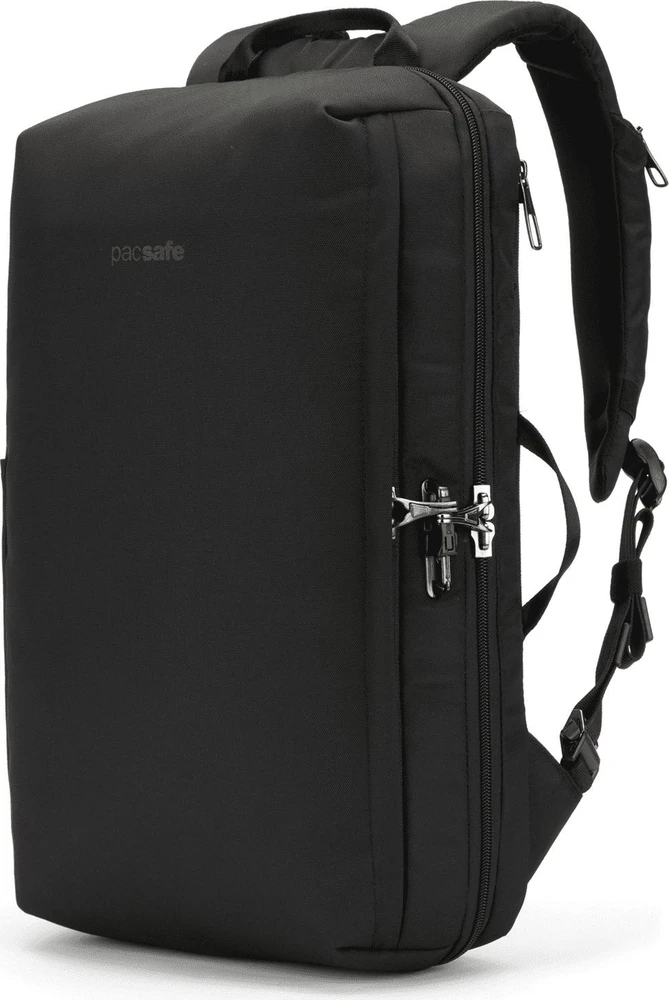 Pacsafe Metrosafe X 18l juodas miesto kuprinės su apsauga nuo vagysčių