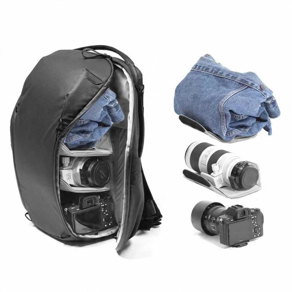 Turistinė kuprinė Peak Design Kuprinė PEAK DESIGN Everyday Backpack 20L Zip - Juodas - EDLv2