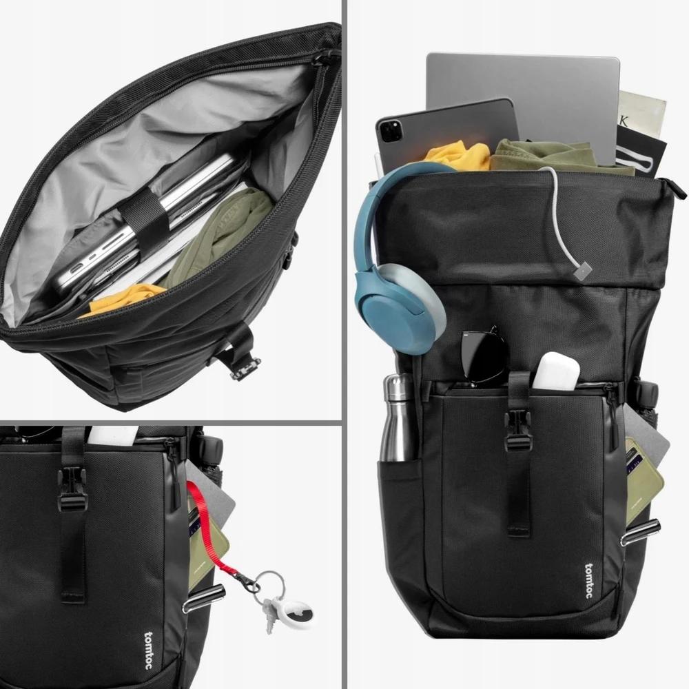 Tomtoc Navigator-T61 Nešiojamas kompiuteris Travel Backpack, 25–30 L / 17.3"