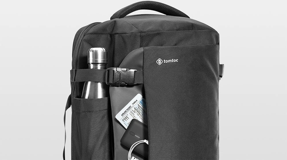 Travel Nešiojamas kompiuteris Backpack Tomtoc Navigator-T66 17"/40L (juodas)