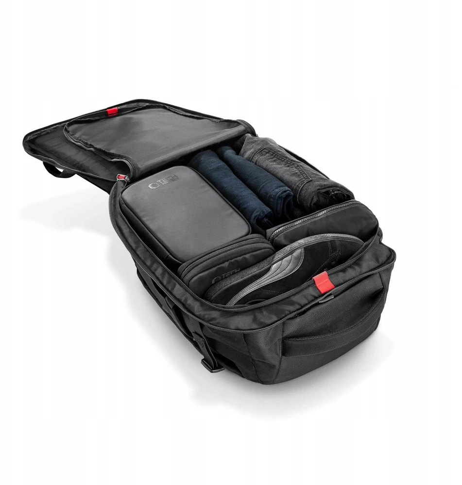 Tech-Protect Defender S40 Backpack for Ryanair & Wizzar, 20L Nešiojamas kompiuteris - Juodas