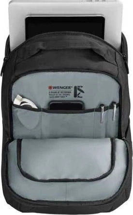 Kuprinė Wenger Wenger BQ 16" Nešiojamas kompiuteris Backpack (juodas, iki 40.6 cm (16"))
