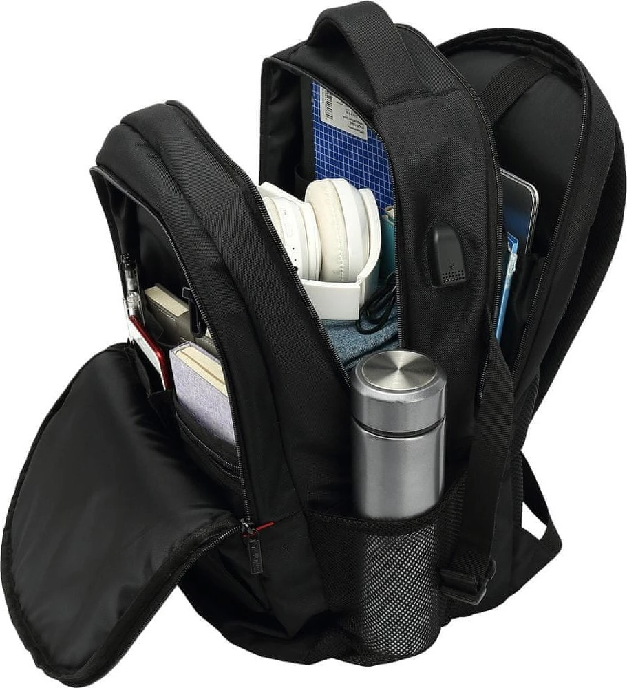 Kuprinė nešiojamam kompiuteriui YENKEE FLASHPACKER, USBx1, 15.6", 20L, -
