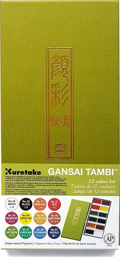 Kuretake Gansai Tambi akvarelės pakuotė