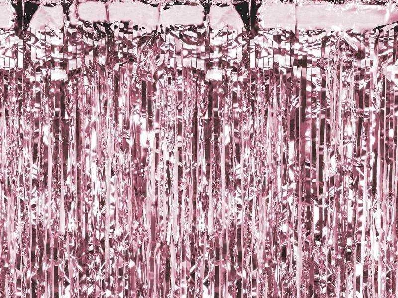 Party Deco PartyDeco Kurtyna Party rožinė złoto 100x200cm 72282