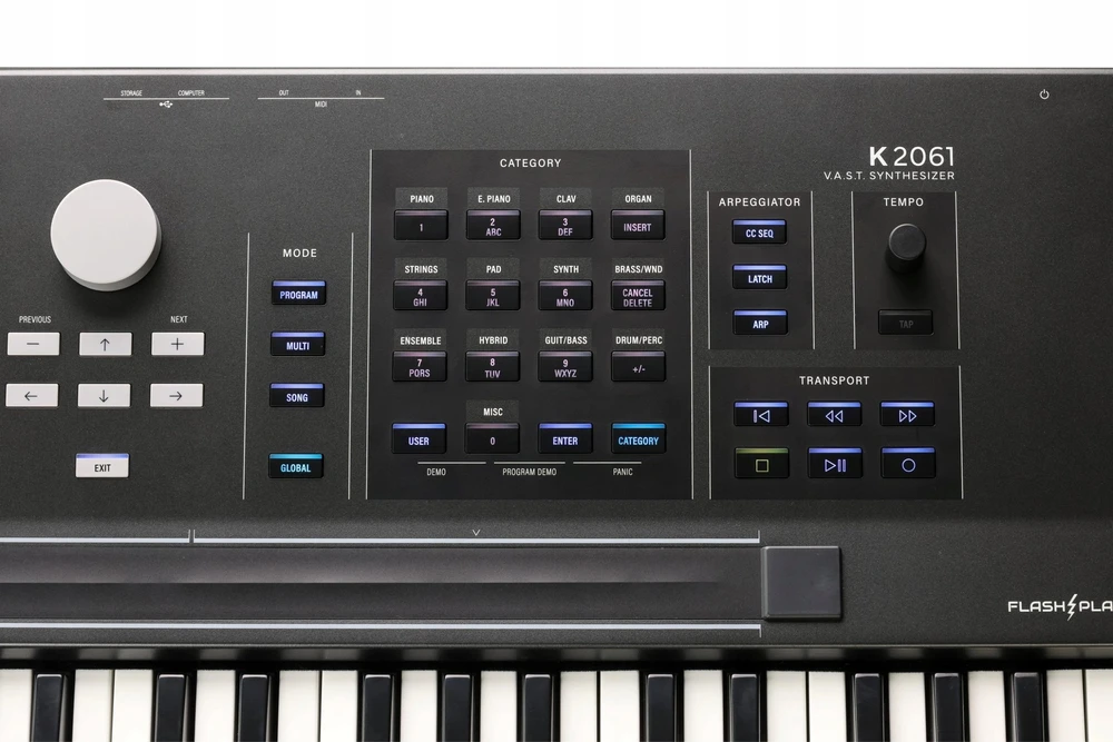 Kurzweil K2061 - Sintezatorius darbui stotyje