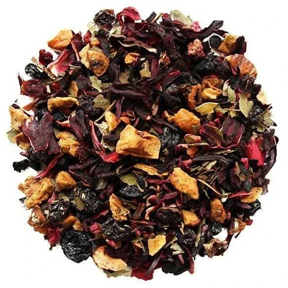 Ekologiška vaisių ir žolelių arbata „Kusmi Tea AquaRosa“ – 20 muslininių arbatos pakelių