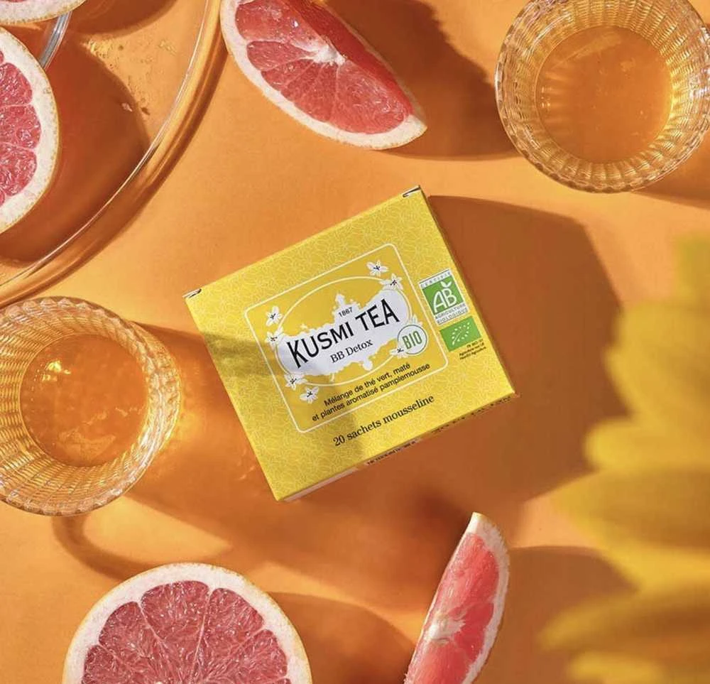 Kusmi Tea BB Detox arbatos dėžutė su greipfrutais