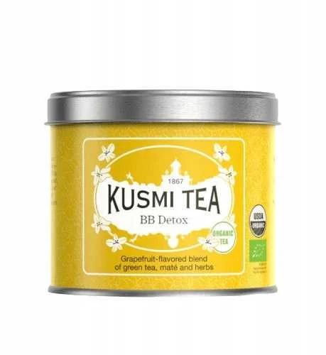 Organinis žaliosios ir matės arbatos mišinys „Kusmi Tea BB Detox“, 100 g (metalinėje dėžutėje)