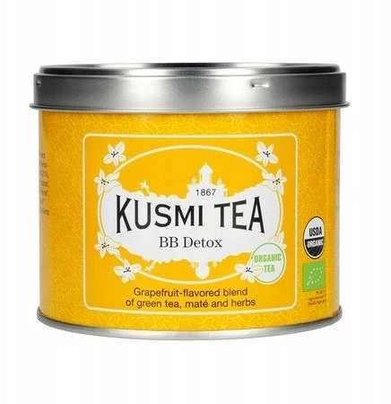 Organinis žaliosios ir matės arbatos mišinys „Kusmi Tea BB Detox“, 100 g (metalinėje dėžutėje)