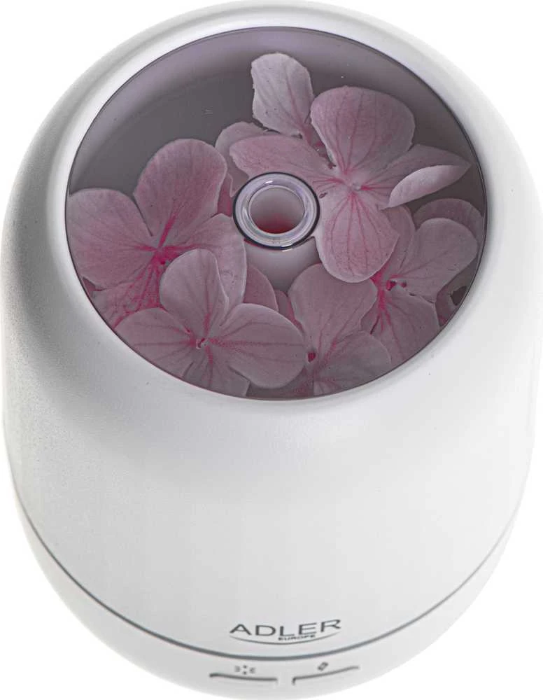Drėkintuvas Adler | Ultragarsinis aromato difuzorius 3in1 | AD 7968 | Ultragarsinis | Tinka kambariams iki 25 m² | Baltas