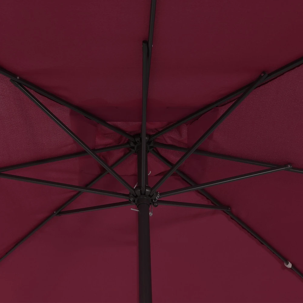 Sodo skėtis Bordo raudona 295 x 295 x 245 cm