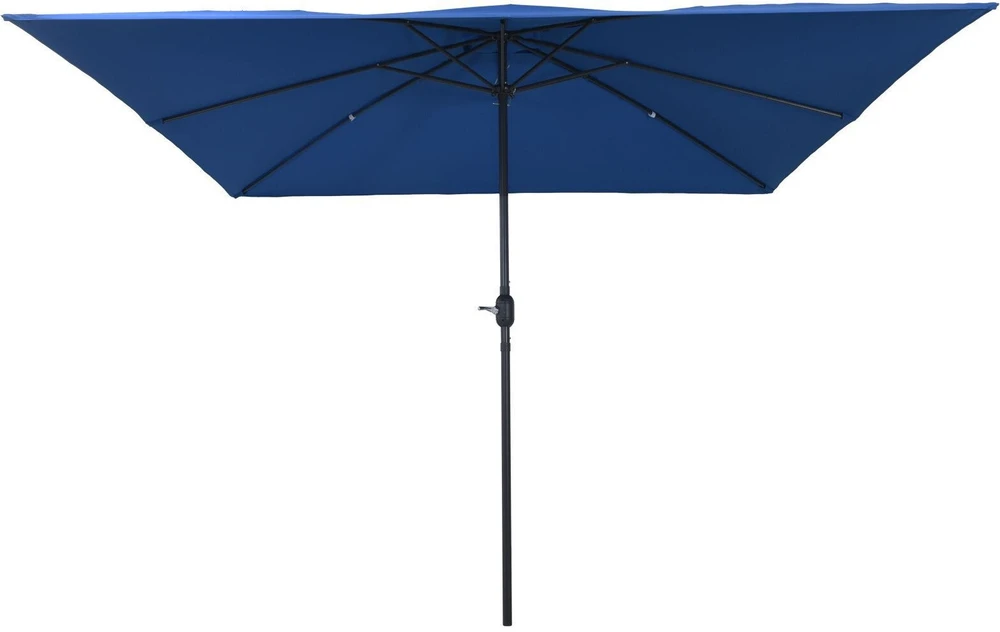 Sodo skėtis 295 x 295 x 245 cm Poliesteris ir plienas Azurblau