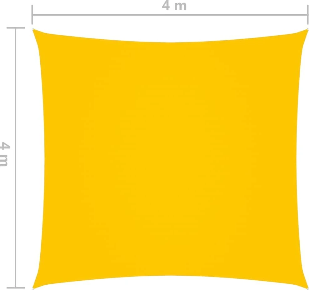 Uždanga nuo saulės, geltona, 4x4m, oksfordo audinys, kvadratinė