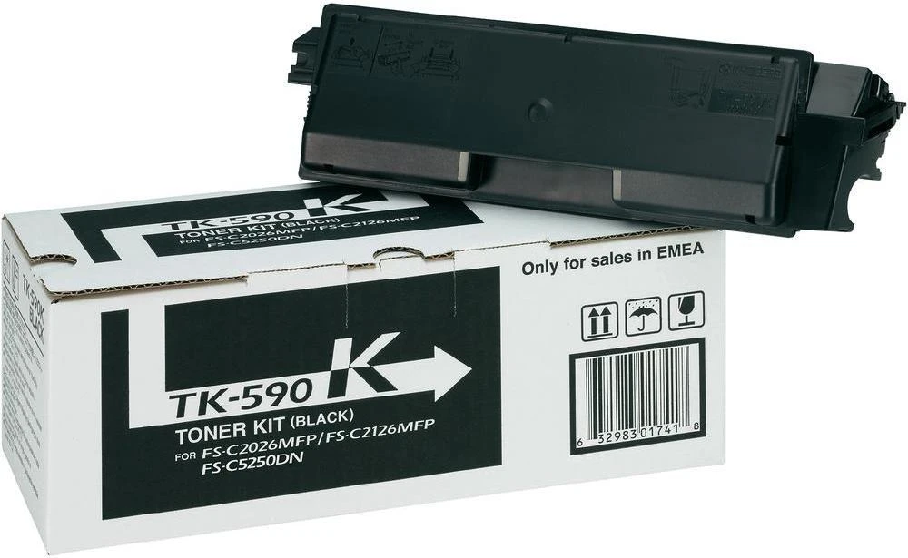 Kyocera TK-590 (1T02KV0NL0), juoda kasetė lazeriniams spausdintuvams, 7000 psl.