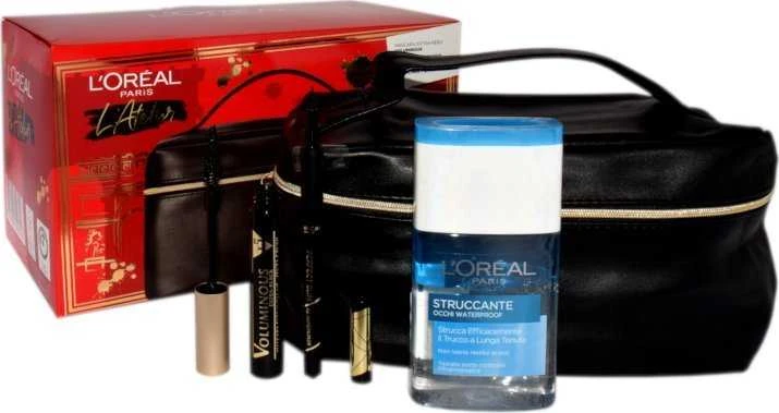 L OREAL L~OREAL SET (MASCARA VOLUMINOUS EXTRA Juodas+ PERFECT SLIM SUPERLINER +EYE MAKEUP REMOVER 125ML+ KOSMETYCZKA)