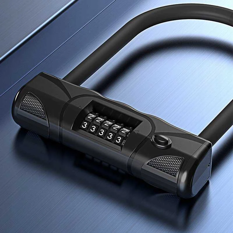 „U-Lock“ dviračio užraktas, 5 skaitmenų plieno „Gotel“ apsauga