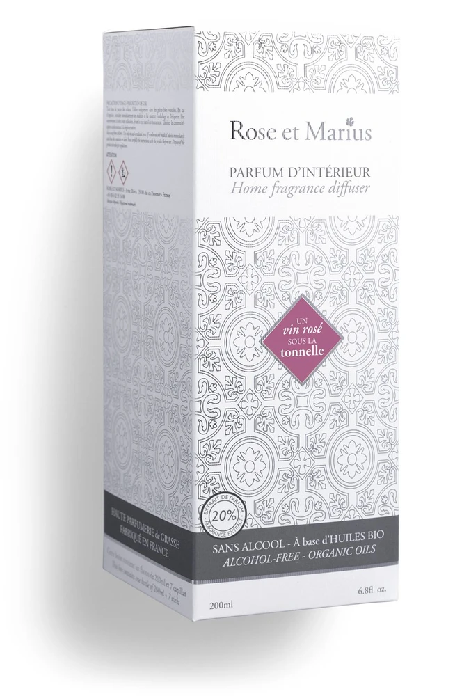 Rose et Marius Un Vin Rose Sous La Tonnelle Aroma Reed Diffuser, 200 ml