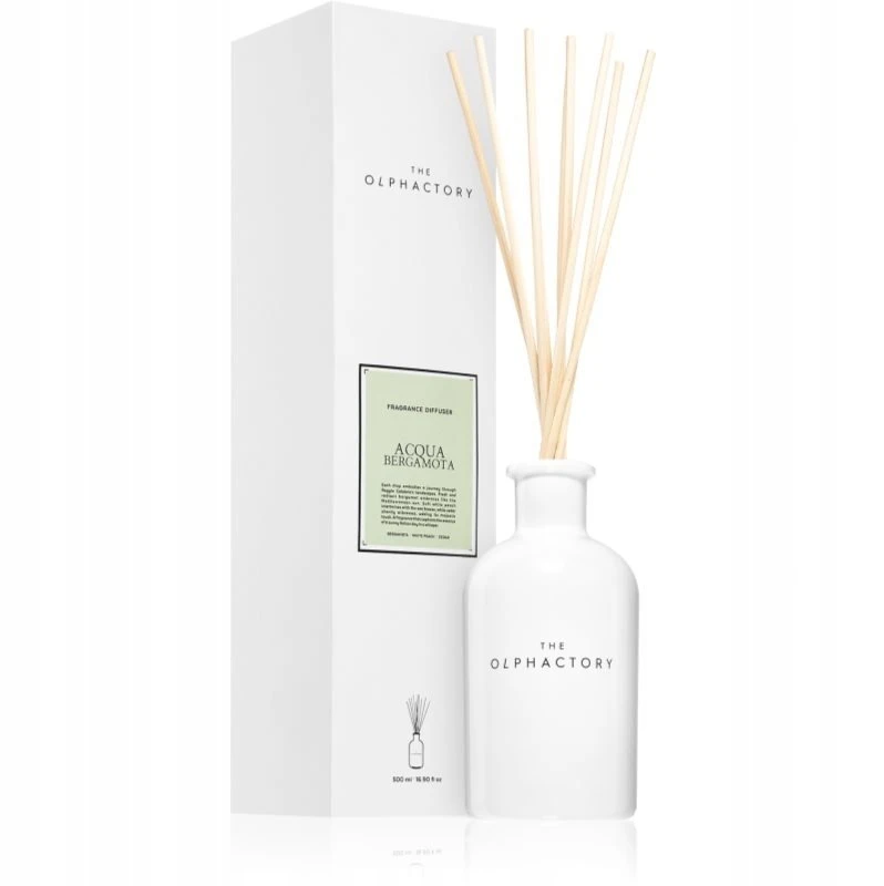 The Olphactory Acqua Bergamota Fragrance Sticks Aroma Reed Diffuser, 500 ml