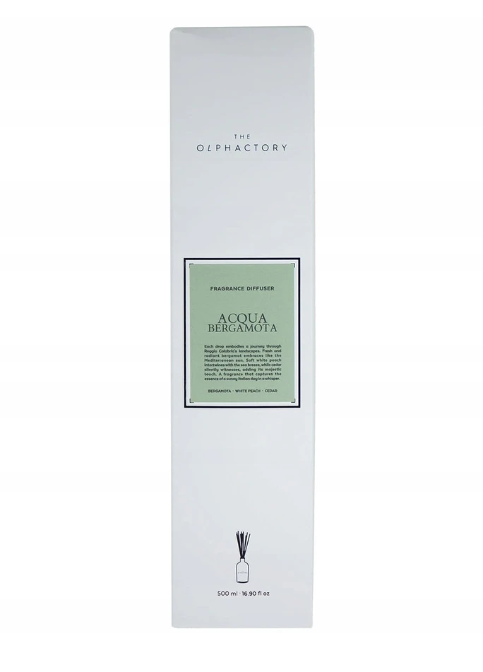 The Olphactory Acqua Bergamota Fragrance Sticks Aroma Reed Diffuser, 500 ml