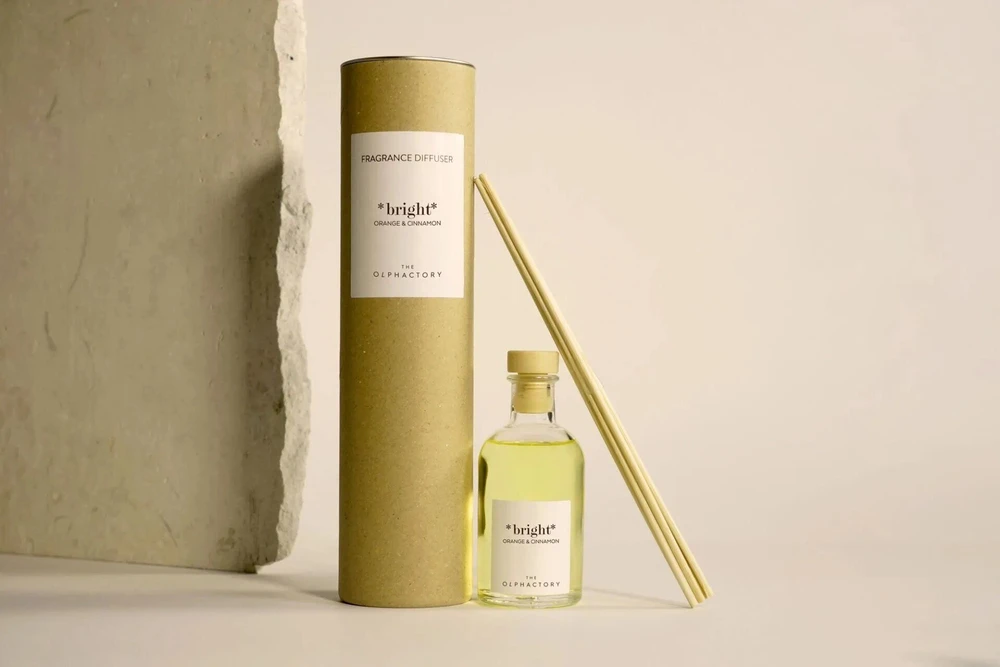 The Olphactory Bright Oranžinis & Cinnamon Fragrance Sticks Aroma Reed Diffuser, 100 ml