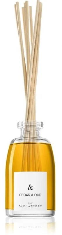 The Olphactory „Olphactory“ kedro ir agarmedžio kvapo lazdelės su medienos aromatu, 250 ml