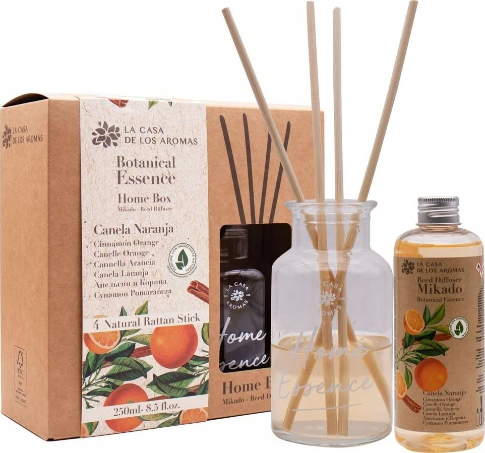 La Casa De Los Aromas Botaninė cinamono ir apelsinų esencija 2 vnt