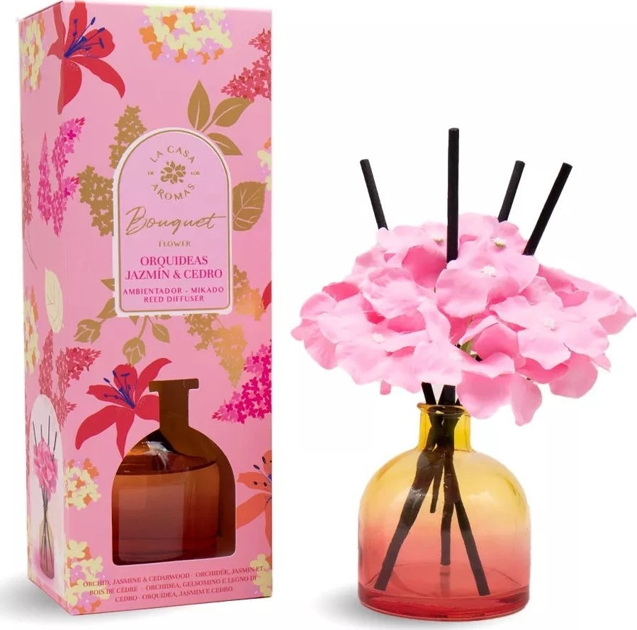 La Casa de los Aromas Flower Bouquet Jasmine & Cedar kvapiosios lazdelės 170ml