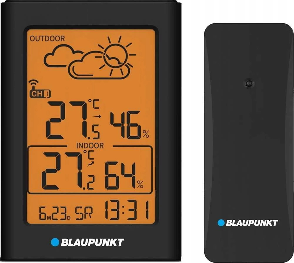Meteorologinė stotelė su išoriniu jutikliu Blaupunkt WS10BK