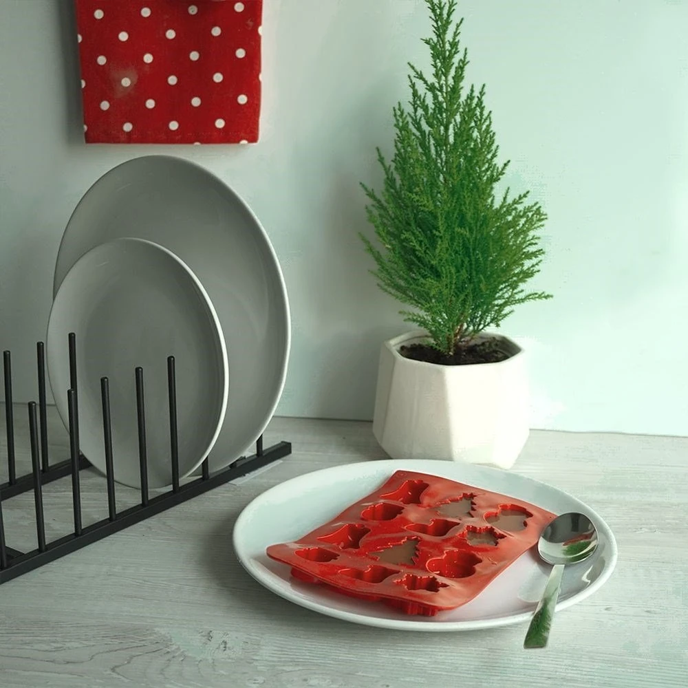 La Cucina Silikoninė forma šokoladui, Kalėdų tema, 12 formelių