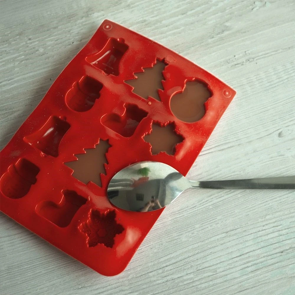 La Cucina Silikoninė forma šokoladui, Kalėdų tema, 12 formelių