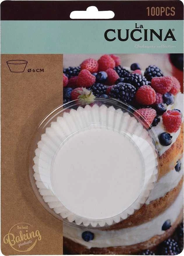 La Cucina Mondex FOREMKI PAPIEROWE DO PIECZENIA BABECZEKMUFFINEK 100SZTUK