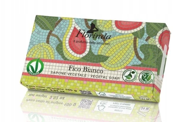 La Dispensa Florinda Mosaico muilas augalinis, rankų darbo, parfumuotas, Baltuju Figu aromato, 100 g