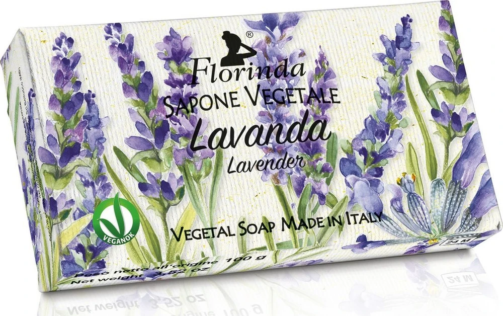 La Dispensa Florinda muilas augalinis, rankų darbo, parfumuotas, Levandos aromato, 100 g