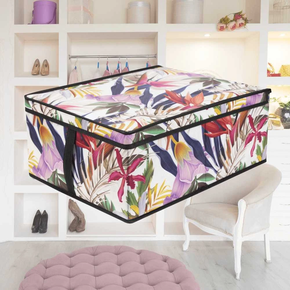 ORDINETT Sulankstoma dėžutė M dydis 48x36x19cm Gėlių grožis