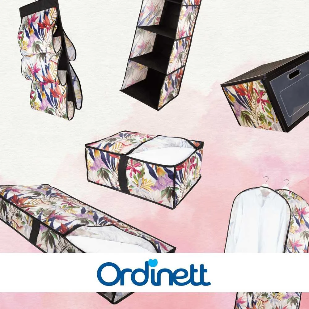 ORDINETT Sulankstoma dėžutė M dydis 48x36x19cm Gėlių grožis
