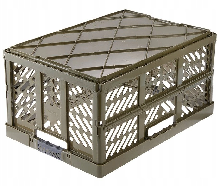 Keeeper Folding box with load capacity iki 50kg Ben 54x37x28cm 45L olive color