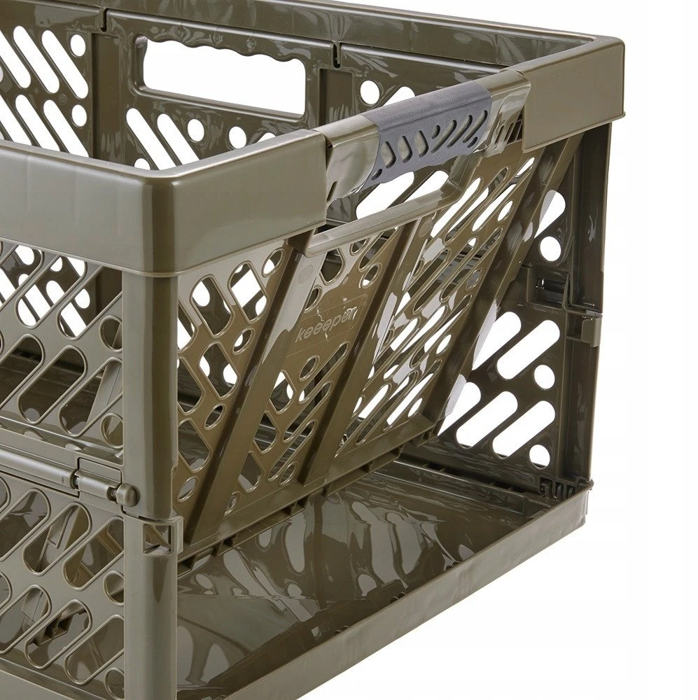 Keeeper Sulankstoma dėžė, kurios keliamoji galia iki 50 kg, Ben 54x37x28cm 45L alyvuogių spalvos 4052396121681