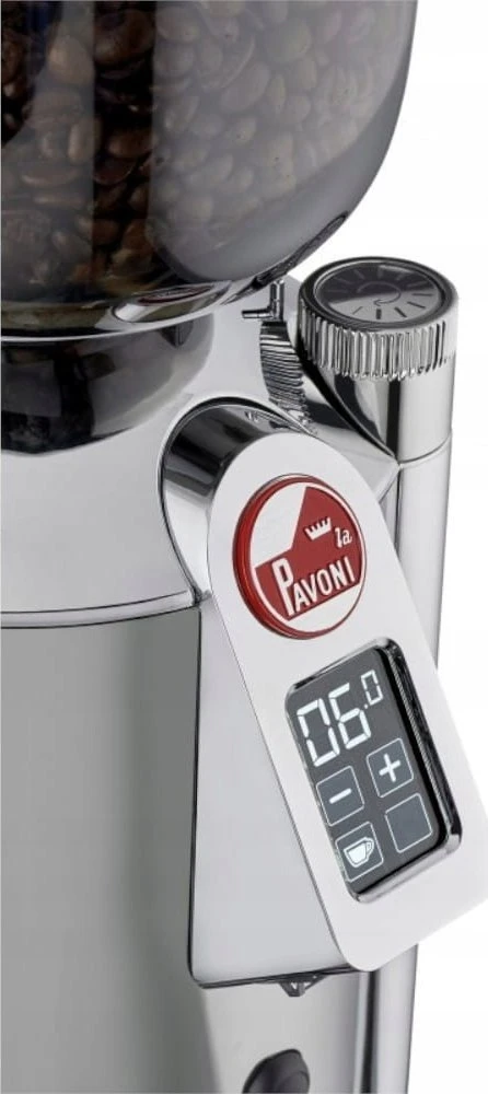 Kavamalė La Pavoni Cilindro Espresso Coffee Grinder - Sidabrinis